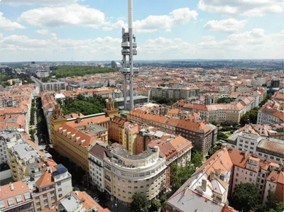 Pohled na lokalitu Horní Žižkov / Vinohrady